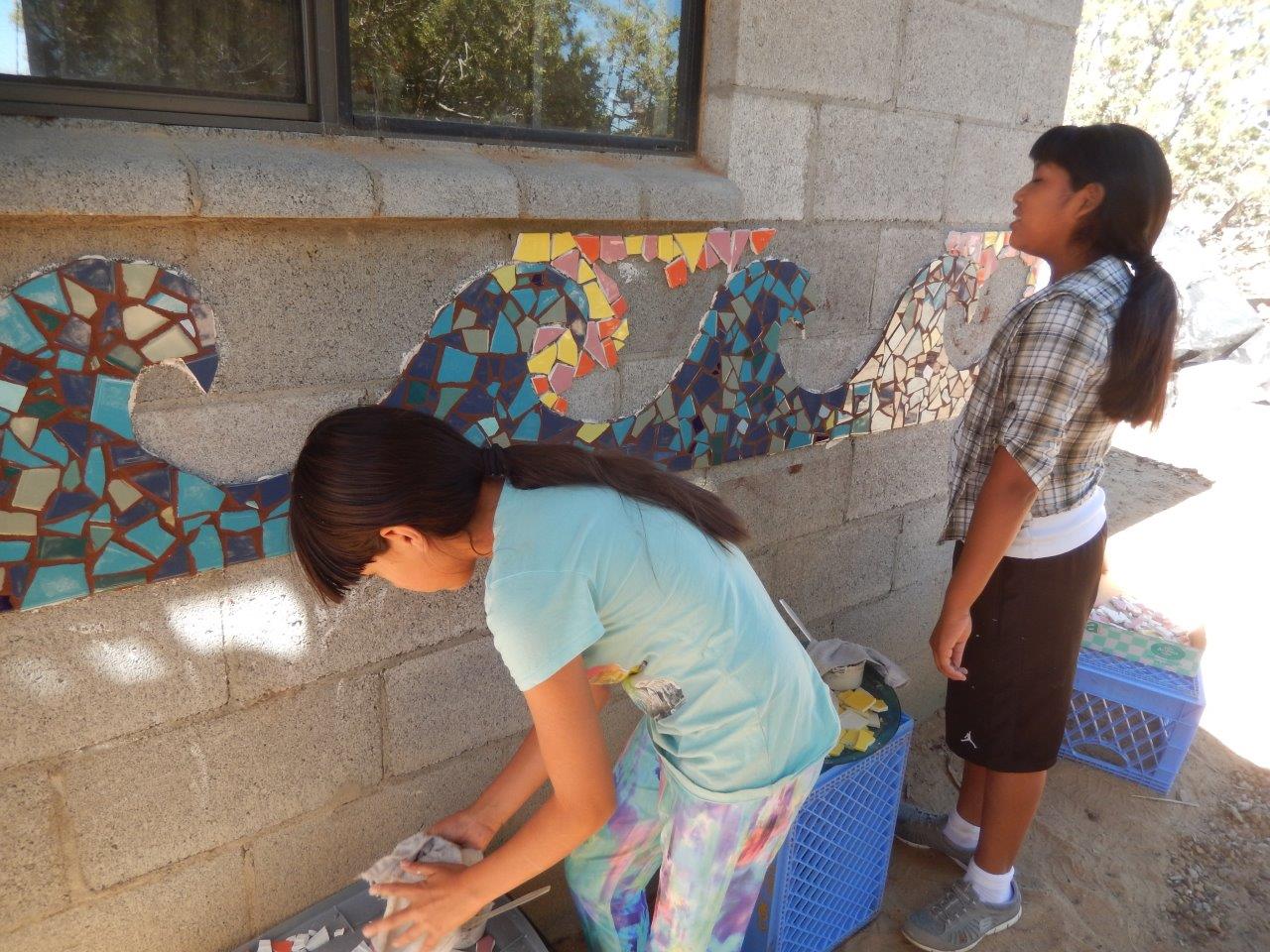 Children's Mural Class at Hopi School