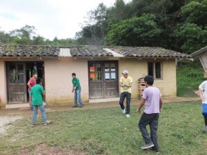 Students playing ball at Las Canadas